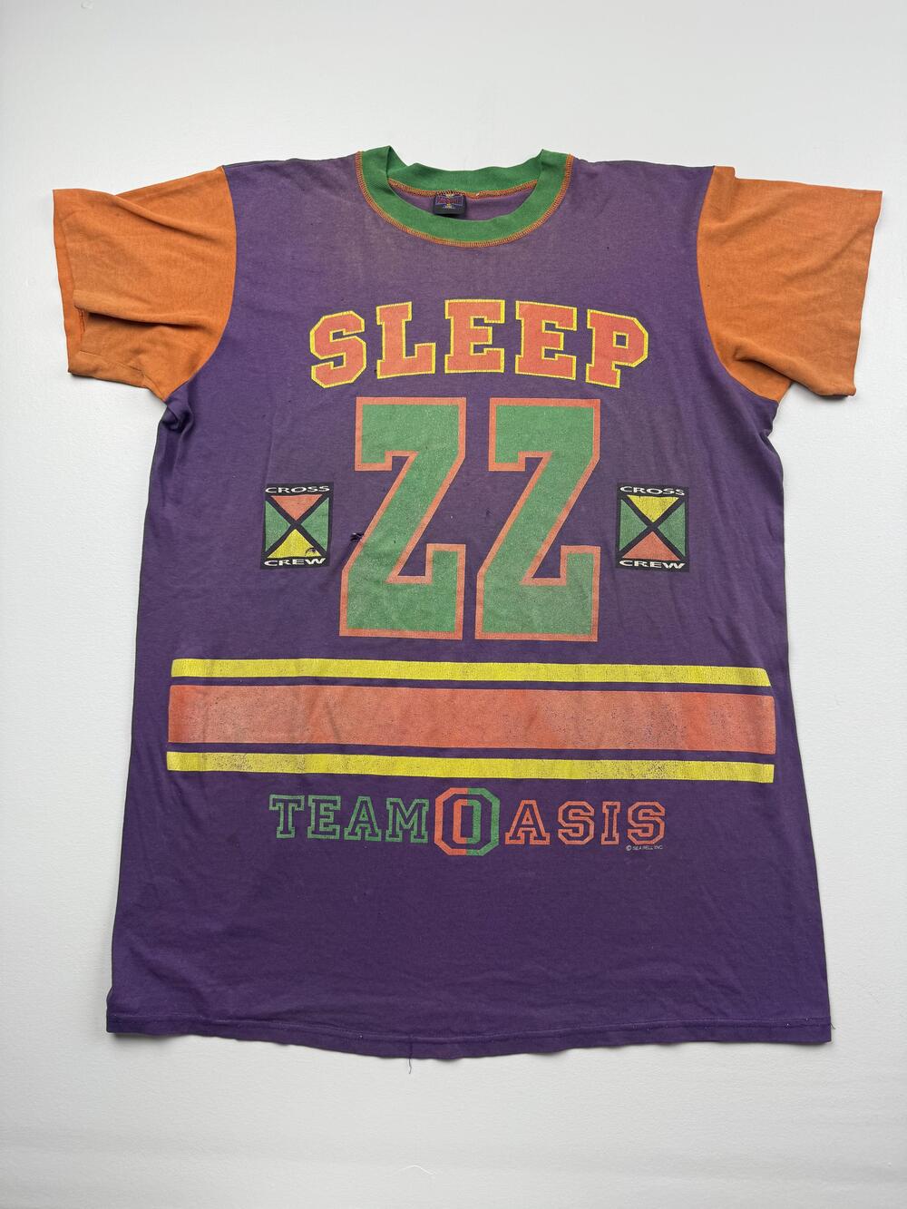 Vintage Oasis Sportswear Shirt Mens Multicolor Sleep ZZ Team Oasis 90s VTG Read